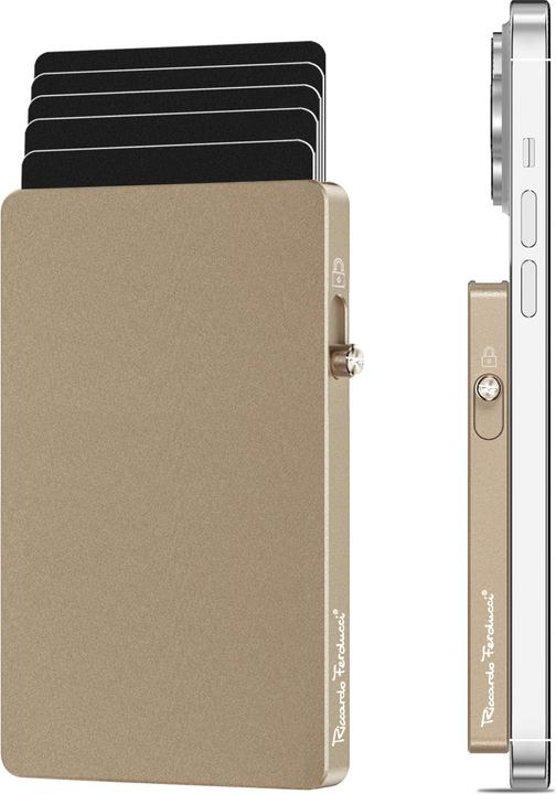 Image du produit Riccardo Ferducci Étui pour cartes de crédit, portefeuille, portefeuille slim, RFID, mini portefeuille
