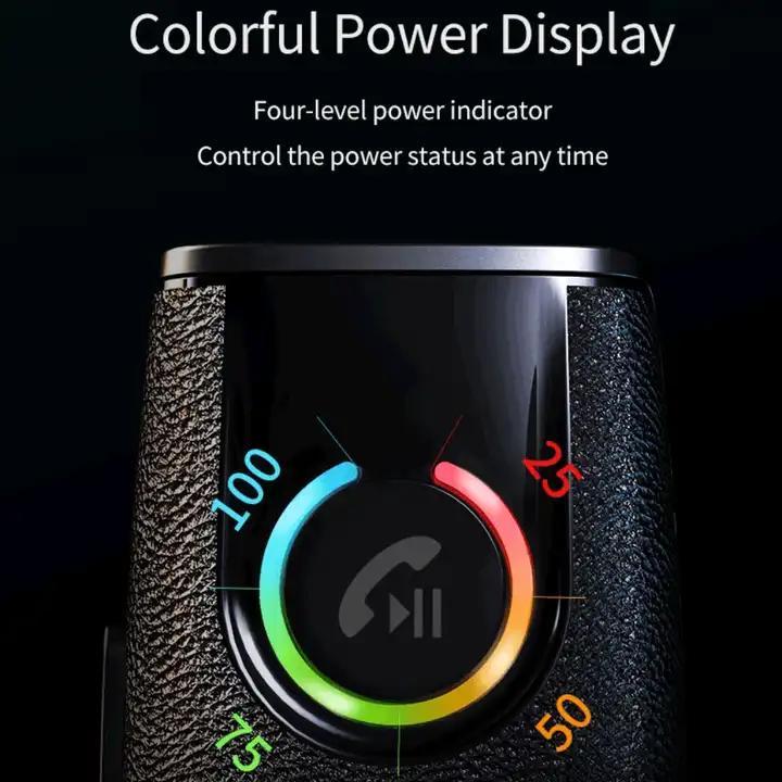 Actual product image PhoneLook Car Bluetooth handsfree car kit with leather texture (Receiver)