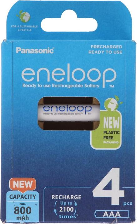 Immagine prodotto Panasonic Batteria HR-4UTGB Blister con 4 eneloop AAA (4 pz., AAA, 800 mAh)