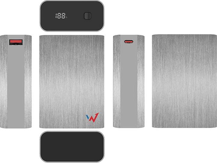 Immagine prodotto Wonder Wx20M - Powerbank 20000 mAh USB-C & USB-A (Silber) (20000 mAh, 76 Wh)