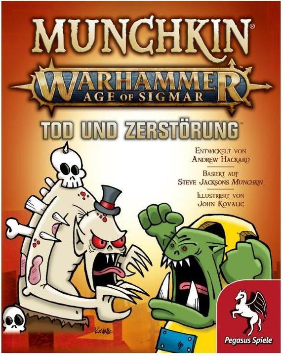Actual product image Pegasus 17021G - Munchkin Warhammer: Age of Sigmar - Death and Destruction Expansion (UK Edition) (German)