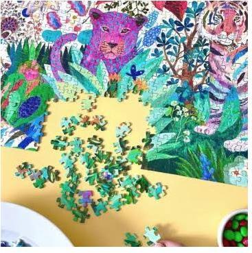 Produktbild Djeco Puzzle Gallery Rainbow Tigers, 1000 Teile (1000 Teile)
