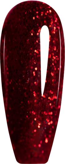 Actual product image Canni Gel lacquer 9119 UV/LED (Wine red glitter, UV gel varnish)