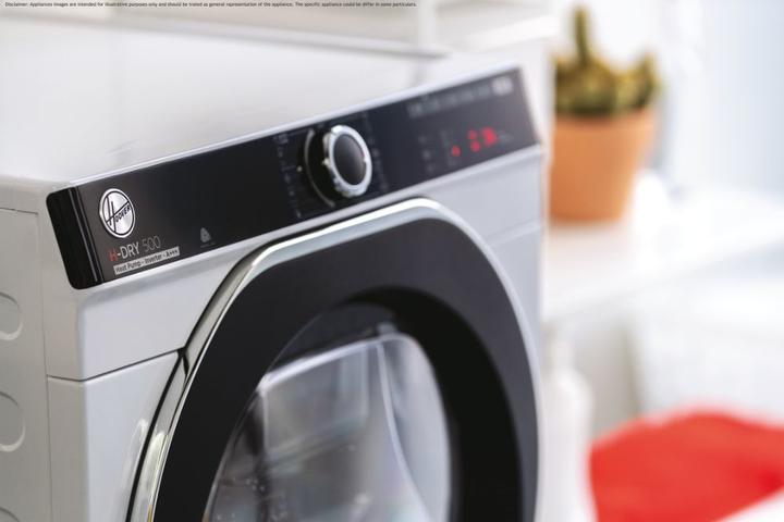 Actual product image Hoover Heat Pump Dryer Candy NDPEH8A2TCBEXS-S 8 kg Smart Operation with WiFi + Bluetooth Technology (8 kg, Left)
