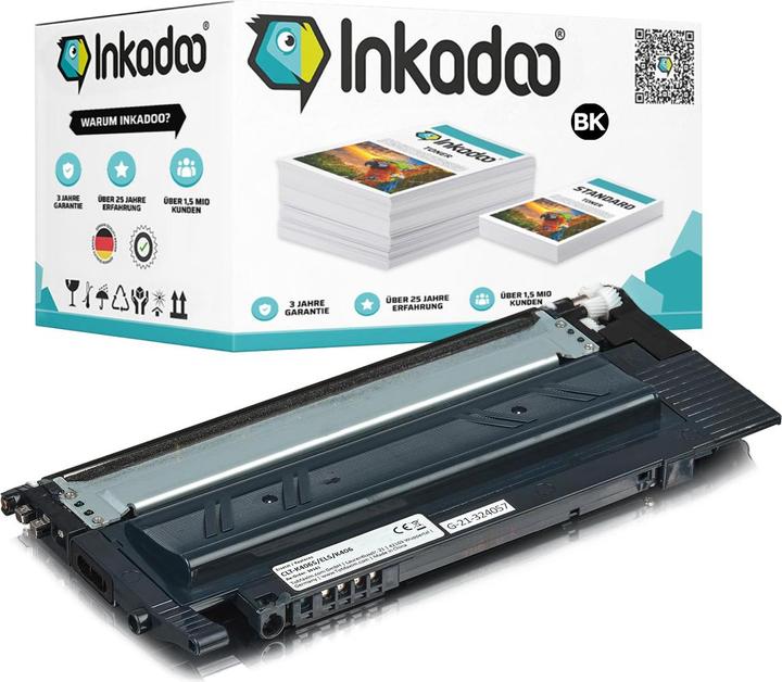 Image du produit Inkadoo Toner compatible avec Samsung CLT-K406S/ELS / K406 toner, noir noir (CF)