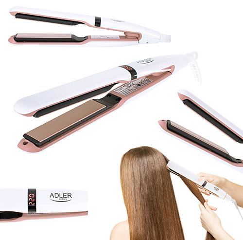 Produktbild Adler Hair Straighteners AD 2321 Warranty 24 month (s), Ceramic heating system, LCD screen, Temperature (m (Glätteisen)