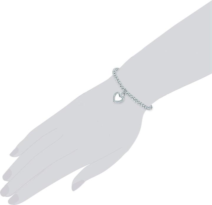 Immagine prodotto Lulu & Jane Cuore da donna in ottone con zirconia cubica - 29429 (18 cm, Ottone)