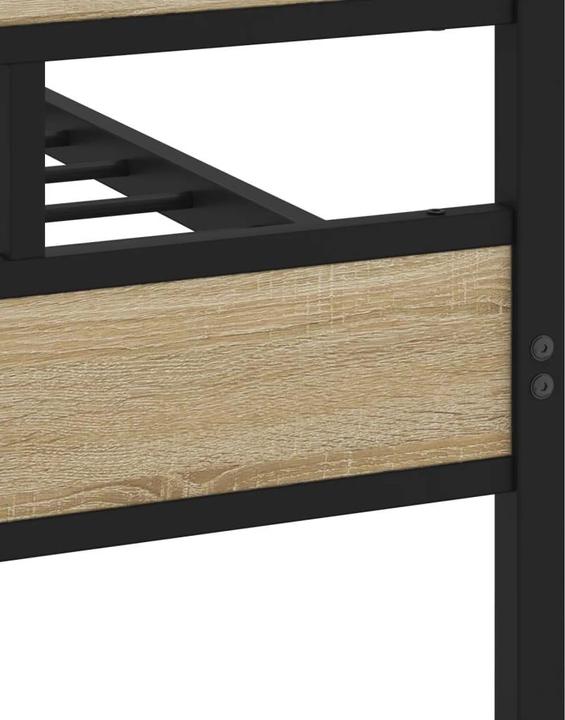 Produktbild VidaXL Metallbett Bett Bettgestell Lattenrost Doppelbett ohne Matratze 160x200cm (160 x 200 cm)