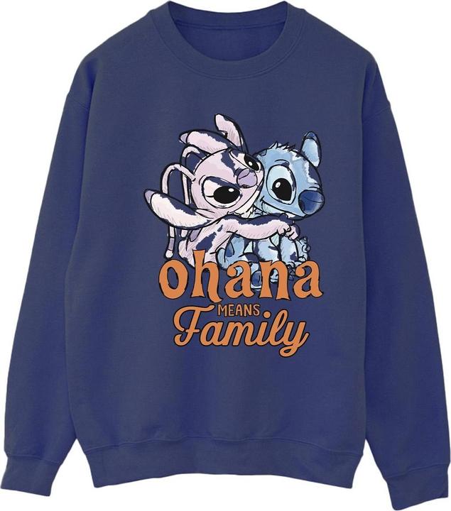 Actual product image Disney Womens/Ladies Lilo And Stitch Ohana Angel Hug Sweatshirt (M)