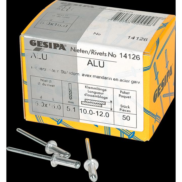 Image du produit Gesipa Rivets aveugles 5.0x16 mm aluminium 50 pièces