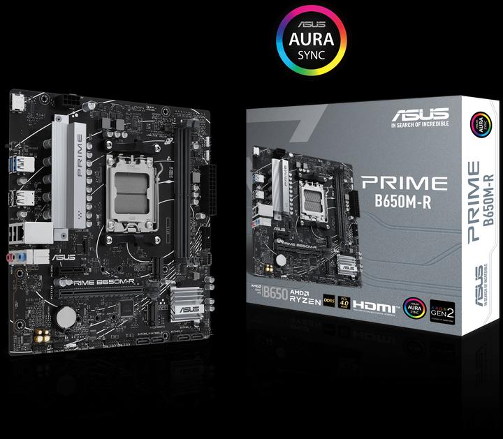 Productafbeelding ASUS MB PRIME B650M-R (AM5, AMD B650, mATX)