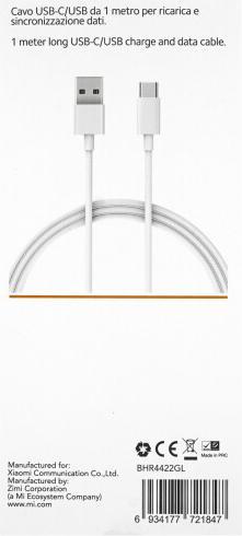 Immagine prodotto Xiaomi Cavo Mi USB Type-C (1m) (1 m, USB 2.0)