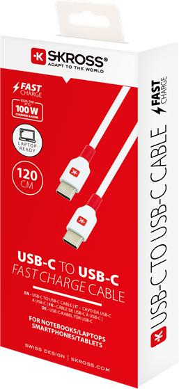 Immagine prodotto Skross Cavo di ricarica USB Fast Charging USB C - USB C 1,2 m (1.20 m, USB 2.0)