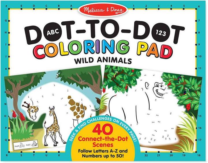 Actual product image Melissa & Doug Point to Point - WildAnimals
