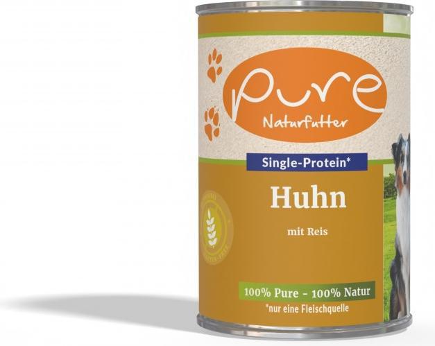 Actual product image Pure Naturfutter Dog menu chicken & rice (Adult, 1 pcs., 400 g)