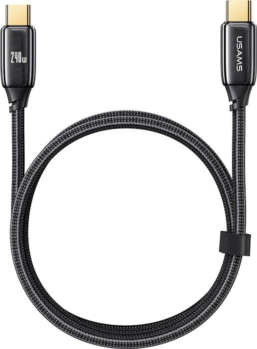 Actual product image Usams Charging Cable Type-C to Type-C - Black (1.20 m, USB 3.1)