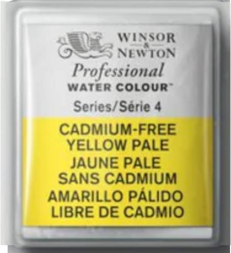Actual product image Winsor & Newton Watercolour proff. 1/2p cadminum-free, yellow pale (907, finest artist watercolours, Opaque, Price category 4, Extremely durable)