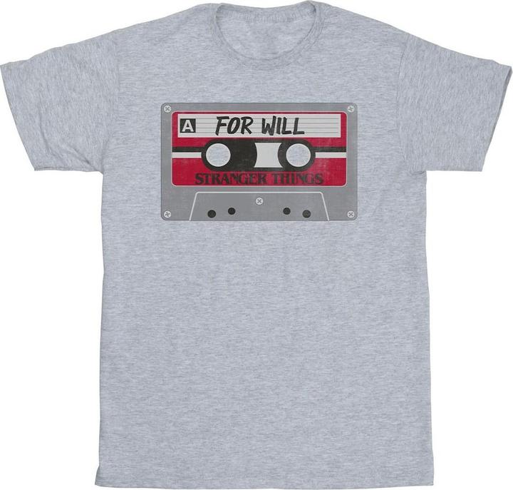 Actual product image Netflix Mens Stranger Things Cassette For Will T-Shirt (XXL)