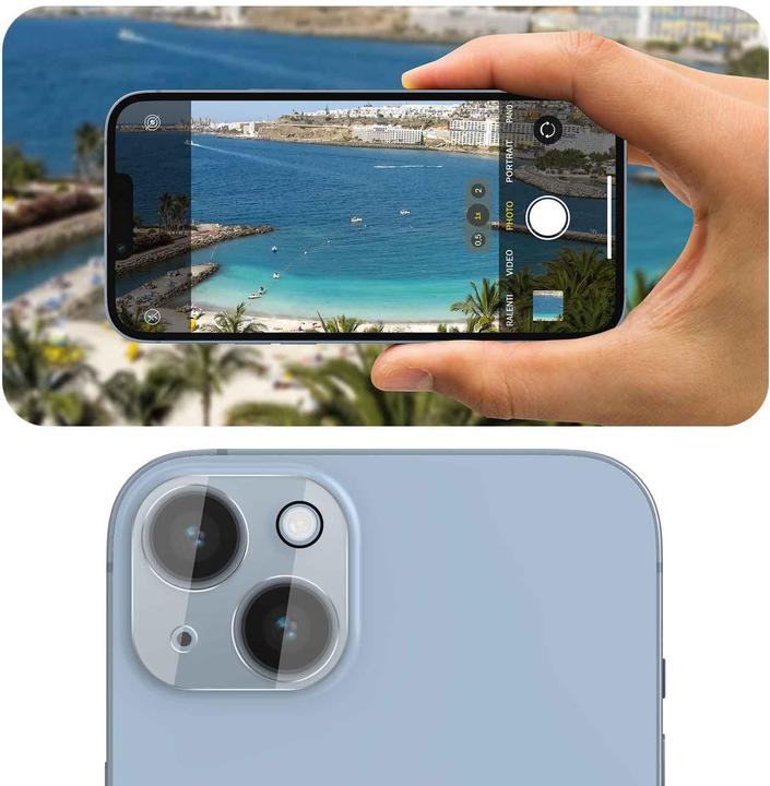 Immagine prodotto Bigben Connected Pellicola della fotocamera posteriore, vetro della fotocamera, durezza 9H+ (1 Pezzo/i, Apple iPhone 14 Plus)