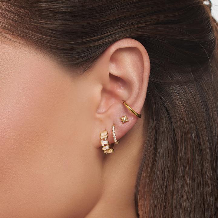 Actual product image Thomas Sabo Creole white stones gold (925 silver, Zirconia)