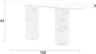 Produktbild Zuiver Kouk (100 x 40 x 43 cm)