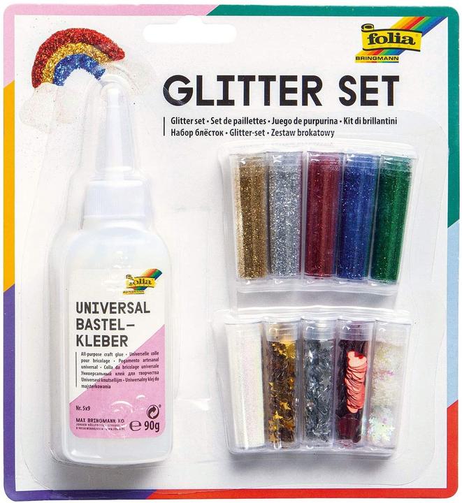 Produktbild Folia Glitterset mit Deko-Kleber