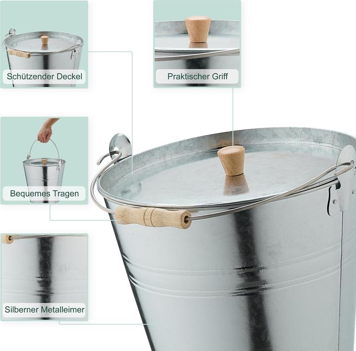 Image du produit Relaxdays Seau à cendres
