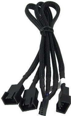 Produktbild Phobya Y-Kabel 4Pin PWM 3x 4Pin PWM 10cm - schwarz