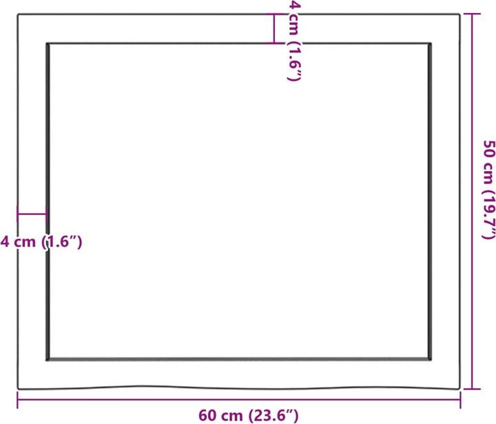 Produktbild VidaXL Gianna (60 x 6 x 50 cm)