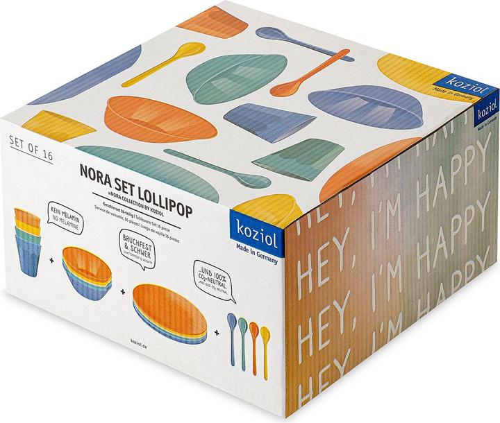 Produktbild Frankana Geschirrset Koziol LOLLIPOP16-teilig