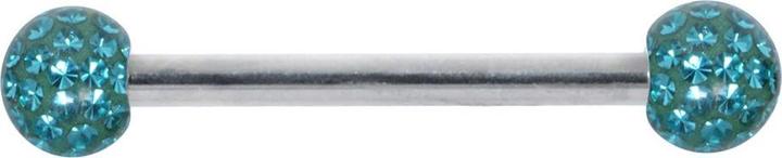 Actual product image Bijouteria Nipple piercing (Surgical steel 316L, Epoxy resin, Crystal)