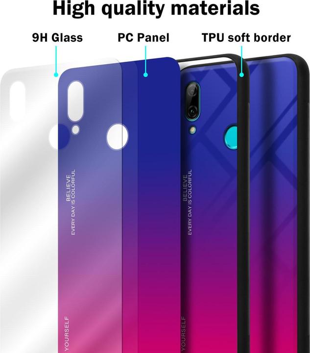 Actual product image Cadorabo TPU 2 colors glass cover (Huawei P Smart (2019))