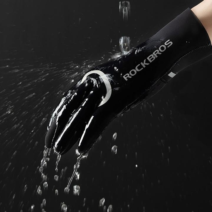 Produktbild Rockbros full waterproof cycling gloves, size: XXL - black (XXL)