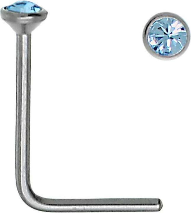 Image du produit Bijouteria Piercing nez (Acier inoxydable, Cristallin)