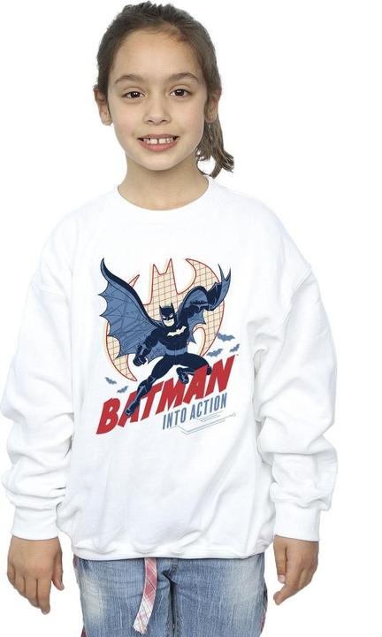 Actual product image Girls Batman Into Action Sweatshirt (140, 146)