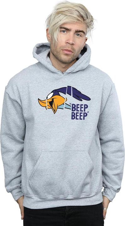 Actual product image Looney Tunes Mens Road Runner Beep Beep Hoodie (S)