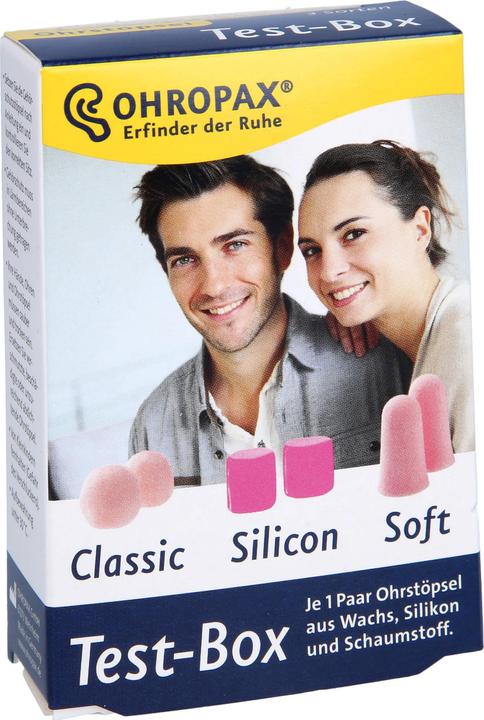 Produktbild Ohropax Testbox Ohrstöpsel 3 Paar assortiert (3 x)