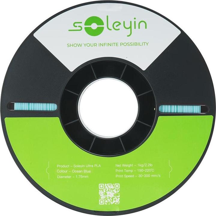 Immagine prodotto Creality Filament Soleyin Ultra-PLA Blau 1.75 mm 1.29 kg (PLA, 1.75 mm, 1290 g, Blu)