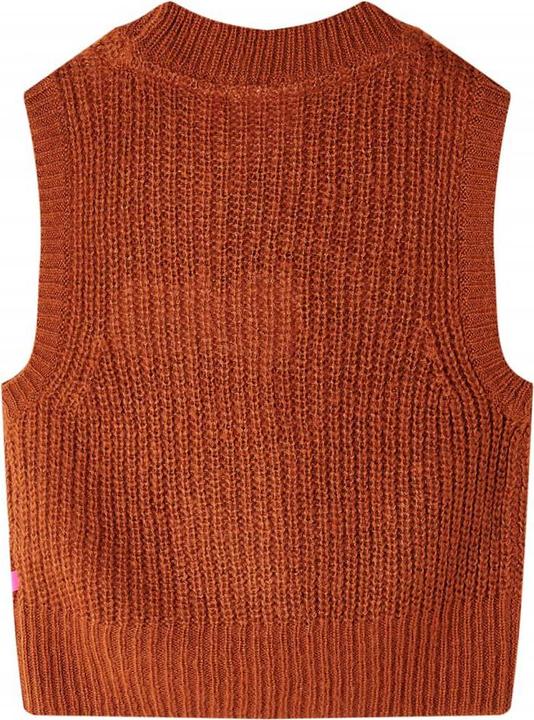 Immagine prodotto VidaXL Gilet da bambino lavorato a maglia cognac 116,Materiale: 67 (116)