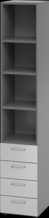 Produktbild MC MySchrank Basic Kombi 4 Schubladen + Regal (40 x 42 x 215.5 cm)
