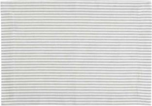 Produktbild Linen & More Gestreifte Platzmatten, 4er Set, hellgrau (4 x)