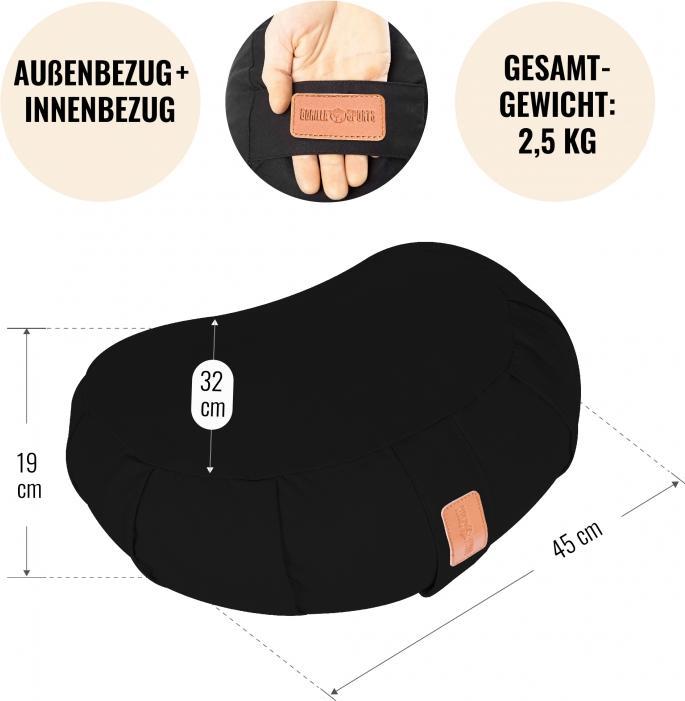 Produktbild Gorilla Sports Yoga Halbmondkissen