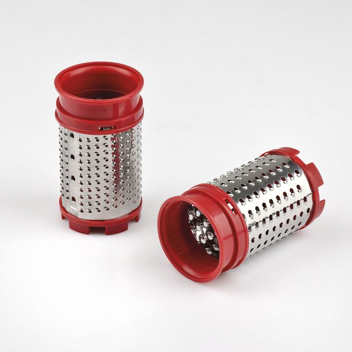 Produktbild Girmi GT02 elektrische Reibe Kunststoff Rot, Weiss