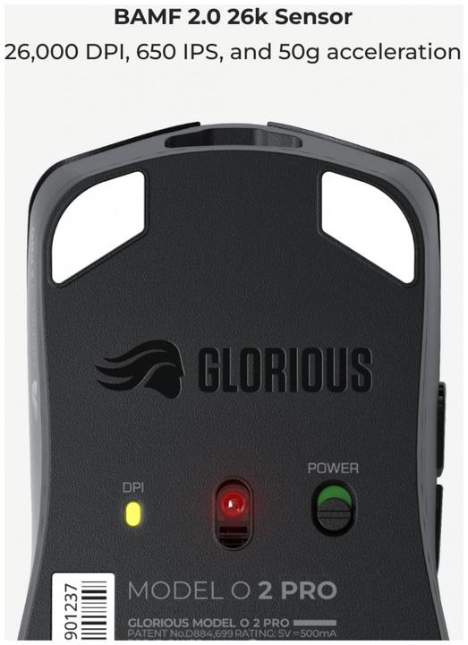 Image du produit Glorious PC Gaming Race O 2 PRO (Sans fil, Filaire)