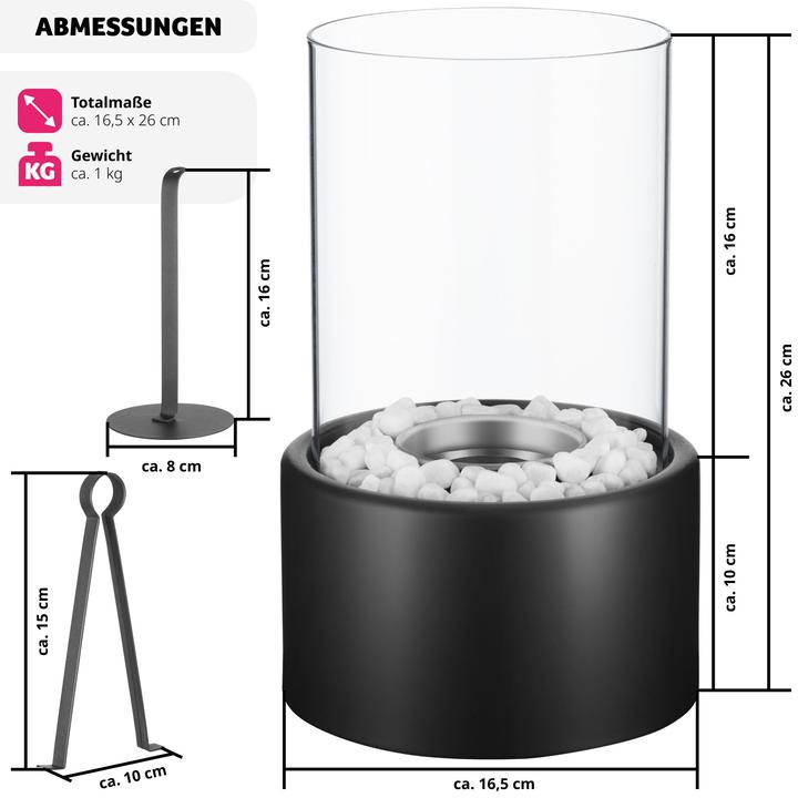 Actual product image tectake Damine (ø 26 x 16.5 cm)