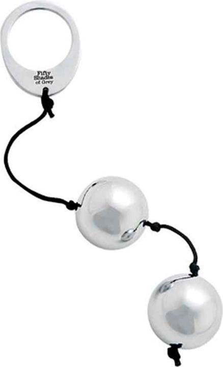 Actual product image Fifty Shades of Grey Inner Goddess Silver Pleasure Balls