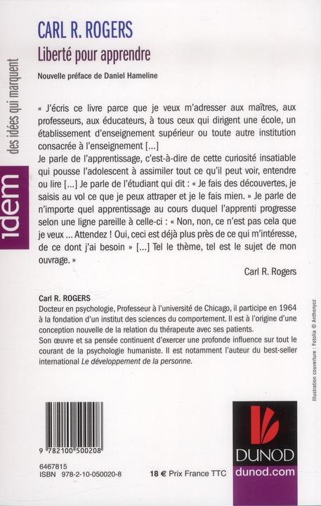 Image du produit Liberté pour apprendre (Français, Rogers Carl Ransom, 2013)