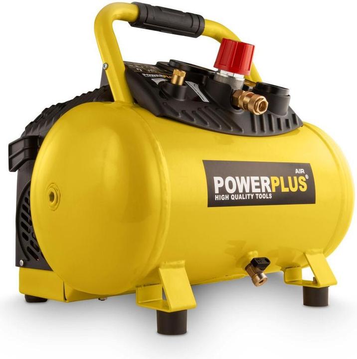 Image du produit Powerplus Compresseur 1100W - 12L pas d'huile (10 bar, 12 l)