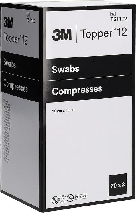 Produktbild Topper 12 NW Kompressen 10x10cm steril 140 Stk