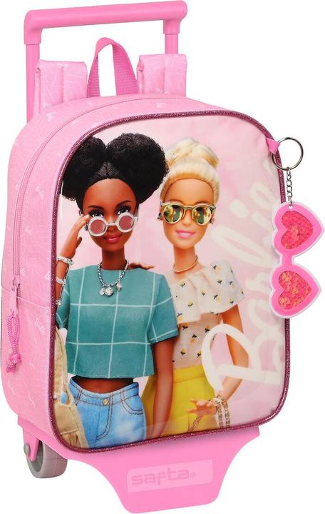 Barbie Schulrucksack mit Rädern Girl Rosa 22 x 27 x 10 cm